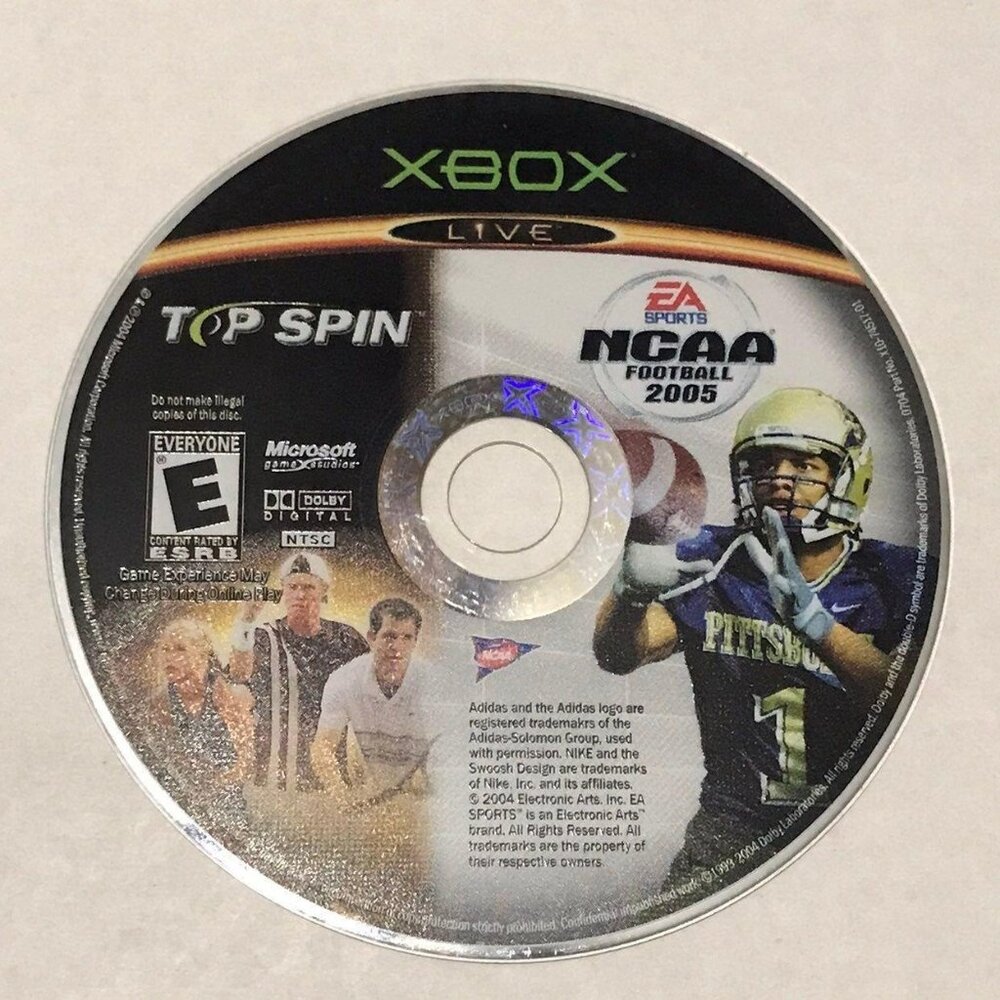 Xbox Top Spin/NCAA Football 2005